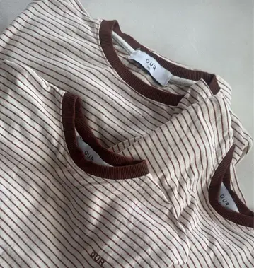 OUR 보더 긴팔 어린이와 어른 3장 세트