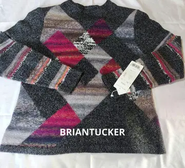 새상품 캐시미어 혼방 모헤어 그라데이션 니트 이탈리아 실 브라이언 타커