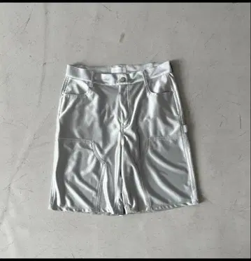 ice&tecno 실버 숏팬츠