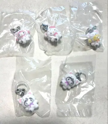 산리오 메지루시 액세서리 포근포근 스노우 키티 푸딩 마이멜로디 쿠로미