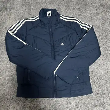 adidas 네이비 다운 자켓 스트라이프