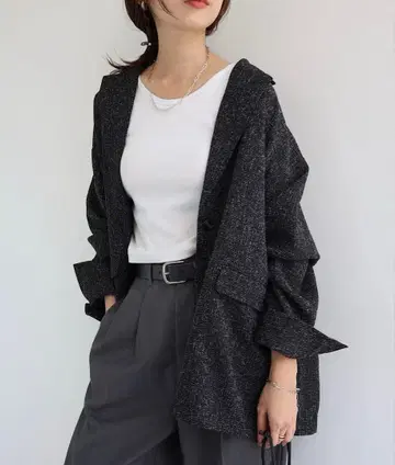 andme 썸머 트위드 테일러드 자켓 프리 사이즈