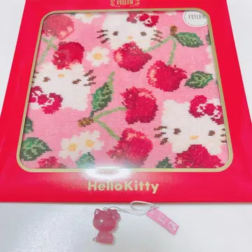 산리오 페이러 헬로키티 셔닐 콜라보 타월 손수건