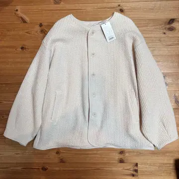 퀼트 노카라 자켓