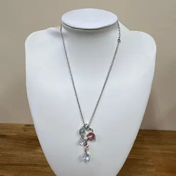 스와로브스키 다채로운 꽃무늬 목걸이