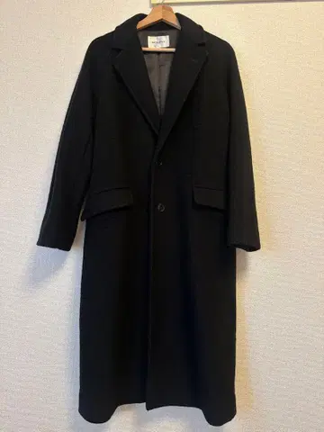 MOUSSY 블랙 체스터 코트