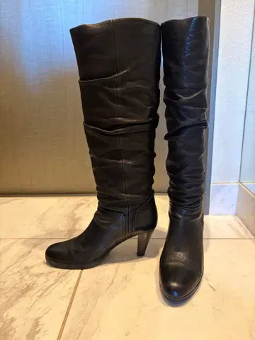 YOSHITO 롱 부츠 블랙