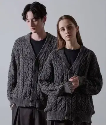 [ CLEL ] 하이 빈티지 디자인 데미지 가디건 S