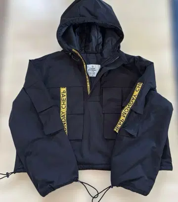 CHEAP MONDAY 후드티 풀오버 패딩 자켓 L 블랙
