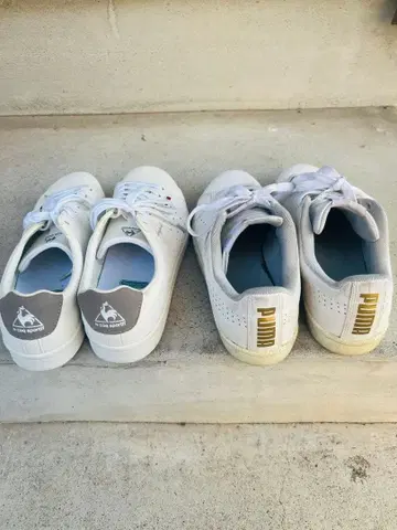 Le coq sportif+Puma, 화이트, 26cm