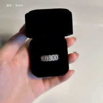 유품 정리 하나뿐인 풀 이터니티 실버 반지 다이아몬드