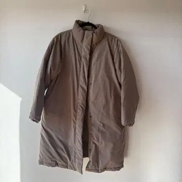 무인양품 베이지 롱 다운 자켓