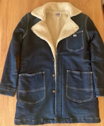 And A LEE 데님 보아 아우터 코트 블루종