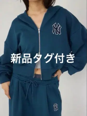 택 포함 새상품 MLB 로고 숏 후드티 프리 양키스