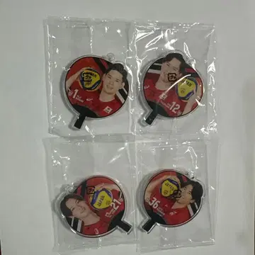 부채 아크릴 참 4종 세트