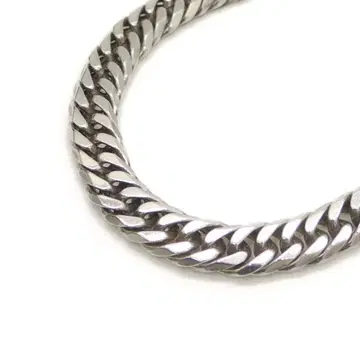 99.9g 실버925 키헤이 6면 더블 목걸이 체인 Y04826