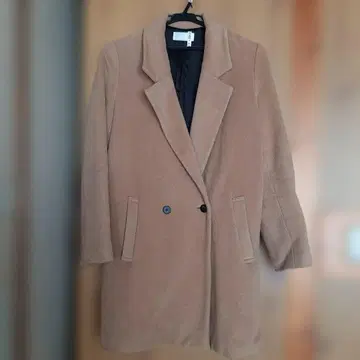 *HARE* 카멜색 더블 브레스트 체스터 코트*