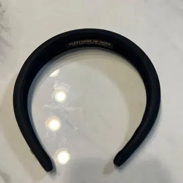 ALEXANDRE DE PARIS 블랙 헤어밴드