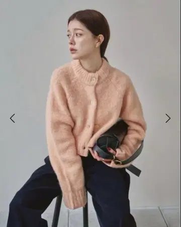 TODAYFUL Brushed Knit Cardigan 핑크 베이지