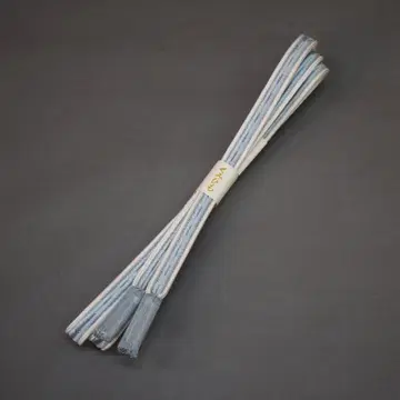 M13-18 새상품 순수 실크 허리띠 끈 화이트 블루 계열