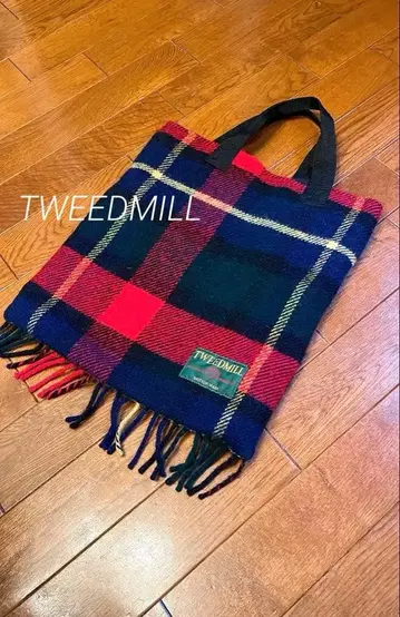TWEEDMILL 트위드밀 담요 토트백