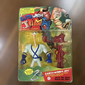 Playmates제 액션 피규어 EARTHWORM JIM 미개봉 새상품
