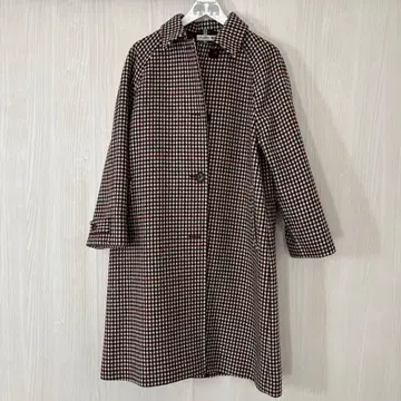 유니클로 x JW ANDERSON 체스터 코트 체크 무늬