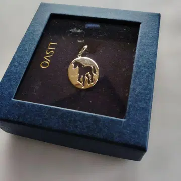 LISVO 강아지 실루엣 목걸이 진여