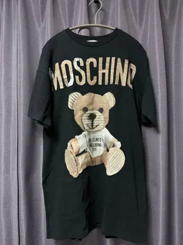 MOSCHINO 테디베어 T셔츠 블랙