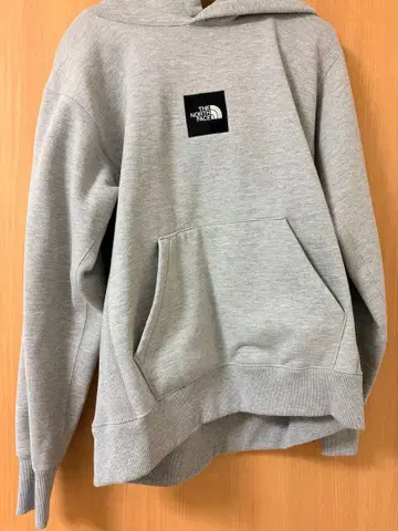 THE NORTH FACE 박스 로고 그레이 후드티 L 사이즈