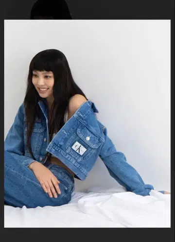 Calvin Klein 제니 착용 데님 셋업