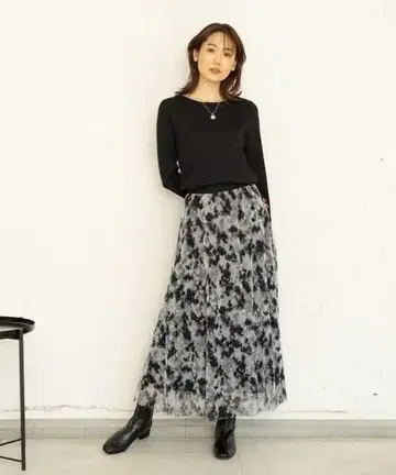 미사용 글로벌 워크 모듬 패턴 샤샤 스커트