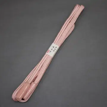 M13-19 새상품 와소안 순수 실크 허리띠 유메샤라 유루기 핑크