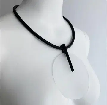 아크릴릭 acrylic 액세서리 서클 초커 L 사이즈