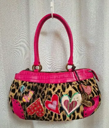 Think Bee! 레오파드 무늬 숄더백