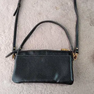 블랙 가죽 스마트폰 숄더백