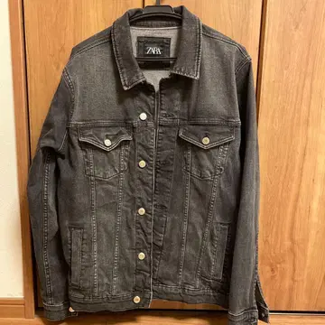 ZARA 블랙 데님 자켓 S