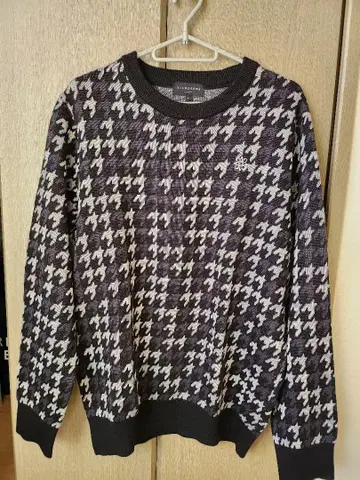 세인트 앤드류스 하운드투스 체크 패턴 스웨터