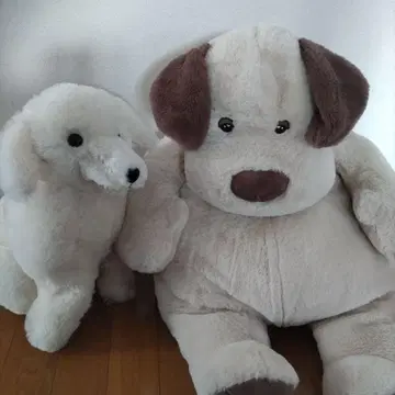 커다란 강아지 봉제 인형