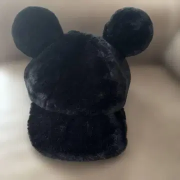 디즈니 미키 모양 귀 달린 블랙 모자