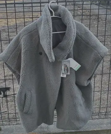 [ 새상품 ] 플리스 오버 사이즈 베스트 자켓 판초 4L