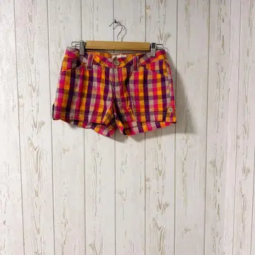 So 멀티 컬러 체크 숏팬츠 사이즈 3 당일 발송