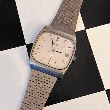 SEIKO 손목시계 배터리 방전 현 상태 스퀘어 스테인리스 밴딩