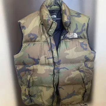 THE NORTH FACE 카모플라쥬 다운 베스트 XL