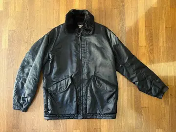 GOODENOUGH 블랙 퍼 부착 점퍼 M