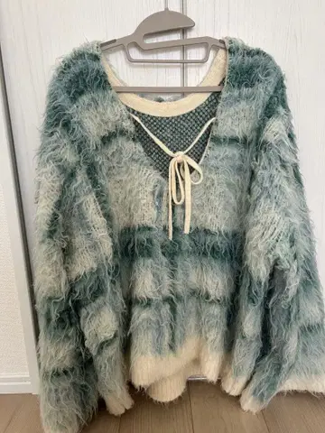 포근포근 퍼 니트 스웨터 F 사이즈