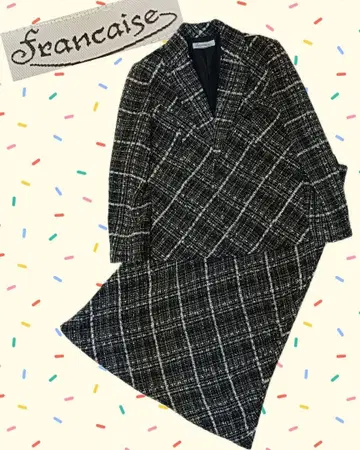 [francaise] 트위드 체크 스커트 셋업 여성용 11호 t10