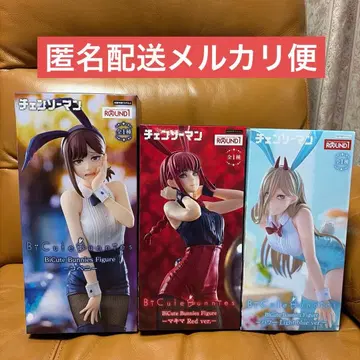 라우완 한정판 체인소 맨 BiCute Bunnies 피규어 3종