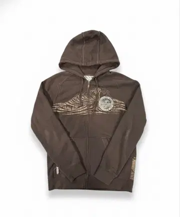 Quiksilver 브라운 집 후디