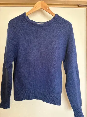 L.L.Bean 100% 울 네이비 스웨터 M